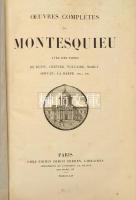 Oeuvres complètes de Montesquieu