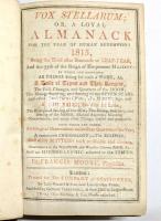 VOX STELLARUM； or, a loyal almanack for the year of human redemption 1815-31　合本冊