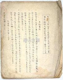 古文書　文化元年ヲロシア舩漂流民一件　（仮題）