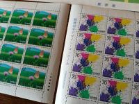 平成2年　デザインコンクール郵便切手　62円・70円　シートセット