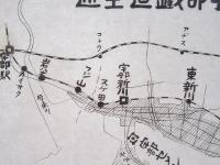 絵葉書 祝 宇部鉄道全通 宇部市全図