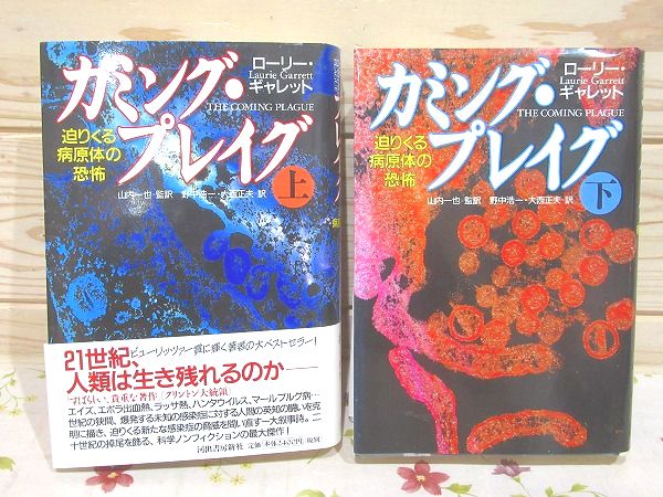 カミング・プレイグ 迫りくる病原体の恐怖 上・下セット(ローリー・ギャレット 著 山内一也 監訳 野中浩一, 大西正夫 訳) 雨と夢の本屋  古本、中古本、古書籍の通販は「日本の古本屋」 日本の古本屋