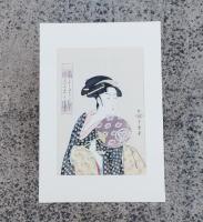 歌麿名作撰　版画2枚のみ(23×34㎝）