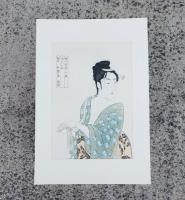 歌麿名作撰　版画2枚のみ(23×34㎝）
