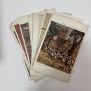 帝国美術院第十五回美術展覧會出品　作品ハガキ15枚