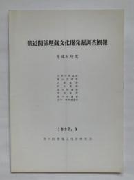 県道関係埋蔵文化財発掘調査概報　平成8年度