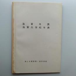 海軍年表　海軍兵学校年表
