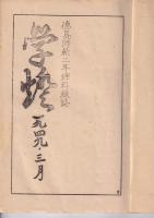 学燈　（徳島師範二年理科級誌）　1949・3月