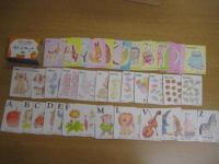 学研LLパック　たのしいABC 本（たんご・えほん/かいわ・えほん）2冊　テープ8本　えいごカード64枚付　学習研究社　昭和52年初版12刷