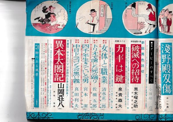 小説倶楽部」1964・6月特大号 (元貸本に使用)(桃園書房