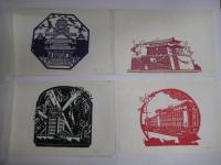 (切絵)　北京風景　CHINESE PAPERーCUTS  全１０枚ケース(佛香閣・人民大会堂・・・)