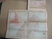 （戦前地図）最新詳密　金刺分県地図　全　全５８枚の内２枚[（３７）徳島（３８）香川]欠の５６枚　