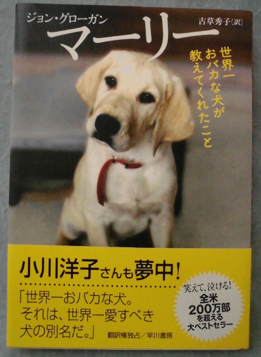 マーリー 世界一おバカな犬が教えてくれたこと ジョン グローガン 著 古草秀子 訳 古本 中古本 古書籍の通販は 日本の古本屋 日本の古本屋