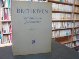 輸入楽譜　「BEETHOVEN　Vaｒiationen fur Klaier BAND Ⅱ」　u
はウムラウト