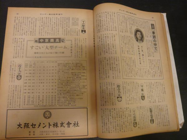 第51回センバツ高校野球」 サンデー毎日臨時増刊 1979年3月20日号