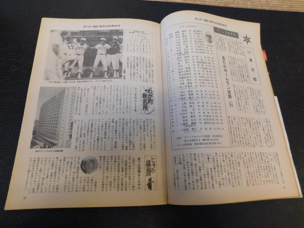サンデー毎日増刊 第57回都市対抗野球」 1986年8月1日