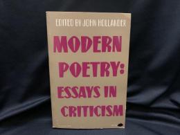 Modern poetry : essays in criticism