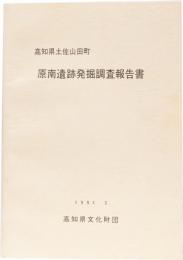 高知県土佐山田町　原南遺跡発掘調査報告書