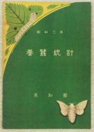 昭和3年　養蚕統計　(高知県)