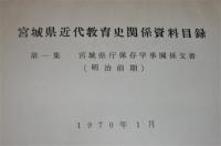 宮城県庁保存学事関係文書