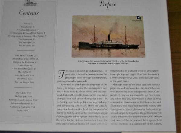 洋書・英語 A Postcard History of the Passenger Liner (客船の
