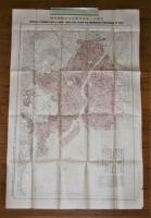 一千九百二十三年九月(1923年9月)東京に於ける大地震による大火災　 【火災動態略図(80×53㎝)】付き