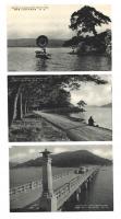 戦前の絵葉書/絵はがき 高知・浦戸湾　６枚セット　(五台山/青柳橋/法師ヶ
鼻/狭島/廻し打ち/帆傘船)