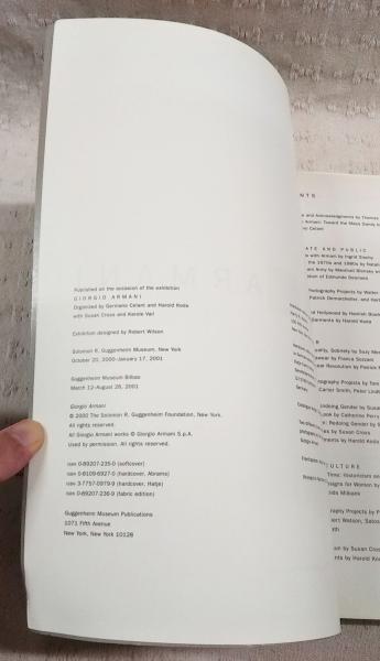 洋書 GIORGIO ARMANI展 ジョルジオ・アルマーニ展 図録 ソフト