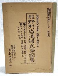 熊野別当流諸氏系図集