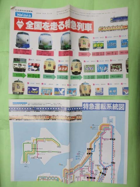 国鉄 トラベルフォトニュース 全国を走る特急列車 ポスター