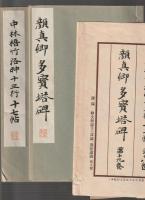 和漢名家習字本大成　第18巻・第19巻　中林梧竹 洛神十三行十七帖　顔真卿 多寶塔碑