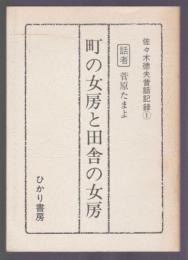 佐々木徳夫昔話記録① 町の女房と田舎の女房