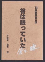 谷は眠っていた　'93富良野塾公演