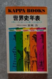 世界史年表 人間は、いかに生き、いかに愛し、いかに死んだか カッパ・ブックス