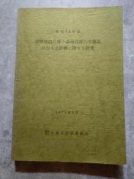 昭和49年度 道路建設に伴う森林伐採の生態系に与える影響に関する研究 1975年3月
