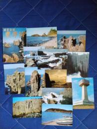 絵葉書　国定公園　東尋坊　12枚カラー袋付