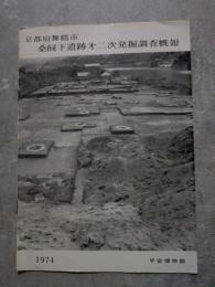 京都府舞鶴市 桑飼下遺跡第二次発掘調査概報 1974年 平安博物館