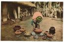 台湾　アミ族婦女の土器製作　絵葉書　1枚