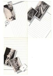 絵葉書　八幡製鉄　河内貯水池　大噴水　眼鏡橋　魚形橋他　4枚