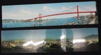 絵葉書　観光若戸大橋　パノラマ　5枚+パノラマ2枚　袋付き