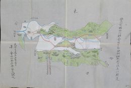 豊前田川郡金田手永田畑山林村々地名川塘道