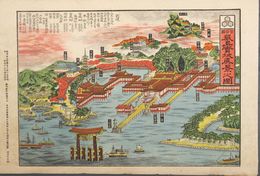 安芸国厳島実地真景之図