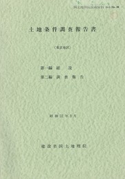 土地条件調査報告書　東京地区