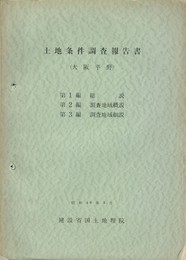 土地条件調査報告書　大阪平野