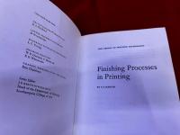 Finishing Processes in Printing　（Library of Printing Technology）　（洋書　英語　ISBN 0 240 50746 0）