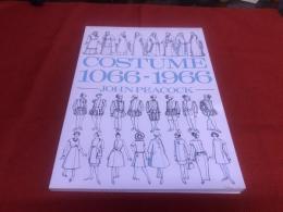 COSTUME 1066-1966　The complete Guide to costume Design and History in over 950 Drawings 　JOHN PEACOCK　（洋書　英語　ジョン・ピーコック　イラスト集）　★画像7枚　ご参照くださいませ（1990年）