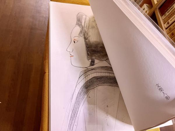 土牛素描 限定五百部番号入 著者手彩二図 （河口湖の富士 文楽人形