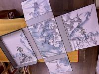 蒼白者の行進　限定200部番号入　中井英夫ペン署名入＆青鉛筆タイトル書　建石修志オリジナル版画一葉（サイン入　番号入）　天金　背皮装　（1977年）　★画像7枚　ご参照くださいませ　☆送料サービス　0円