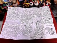 ホームズ大追跡　事件現場とゆかりの地を訪ねて　付「ホームズ；ロンドン地図　作画：鈴木佳代子」　★画像2枚　（表紙　目次）　ご参照くださいませ　（1992年）
