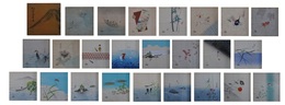 美術国扇画集　秋之巻　約90点一冊